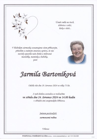 Jarmila Bartoníková