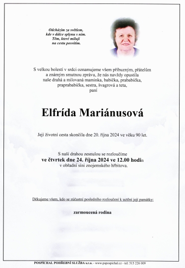 Elfrída Mariánusová